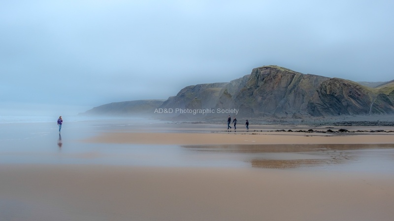 Misty Beach, by John Cavana