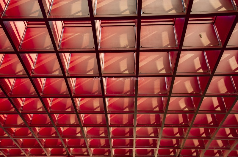 Red market ceiling, by John Emmett