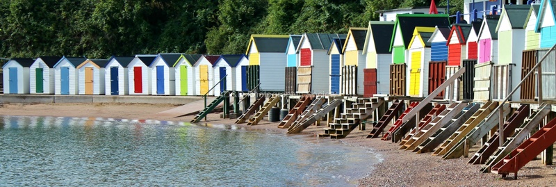 Beach Huts by Maureen Tyrrell