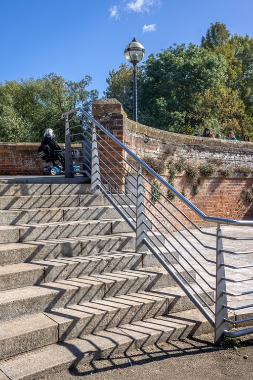 Nicky Westwood - Railings with shadows, Stratford-Upon-Avon