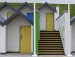 Beach Huts Swanage, by Roy Dickson