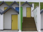 Beach Huts Swanage, by Roy Dickson
