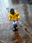 Jumping in puddles, by PAul Brewerton