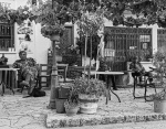 Cypriot stares - b&w, by Wendy Meagher