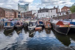 Wendy Meagher - Houseboats Moored Gas Street Basin