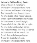 Lindsey Smith - Leisure - poem