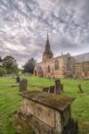 John Cavana - Evening at Broughton Churchyard
