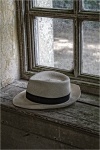 Hat on a windowsil