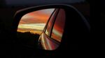 Paul Friend - Sunset in Car Mirror